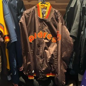 San Diego Padres bomber jacket by Majestic.